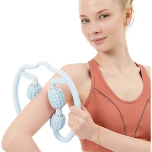 4-Point Handheld Muscle Massager – Massage Foam Roller – Pressure Point Therapy Massager