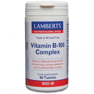 Lamberts Vitamin B-100 Complex, 60 tablets