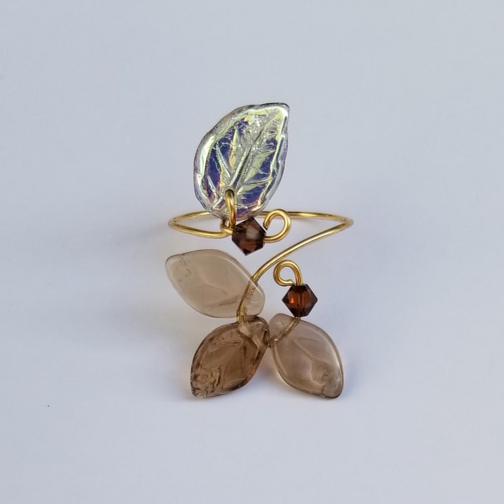 Classic Leaf Ring Topaz - Image 2